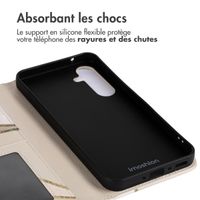 imoshion Étui de téléphone portefeuille Design Samsung Galaxy A35 - Beige Graphic