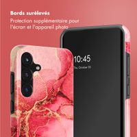 Selencia Coque arrière Vivid Samsung Galaxy S25 FE - Rosy Marble