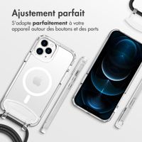 imoshion Coque MagSafe avec cordon amovible Apple iPhone 12 (Pro) - Transparent