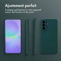imoshion Coque Couleur avec MagSafe Samsung Galaxy A37 (5G) - Vert foncé