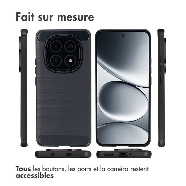 imoshion Coque Brushed Xiaomi Redmi Note 15 Pro Plus (5G) - Noir