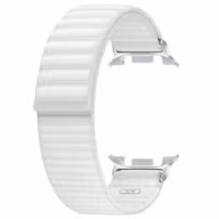 Samsung Bracelet en tissu original Samsung Galaxy Watch 8 (40/44mm) / Classic (46mm) - S/M - Blanc