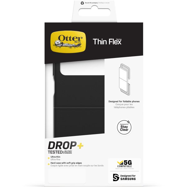 OtterBox Coque arrière Thin Flex pour le Samsung Galaxy Flip 4 - Noir