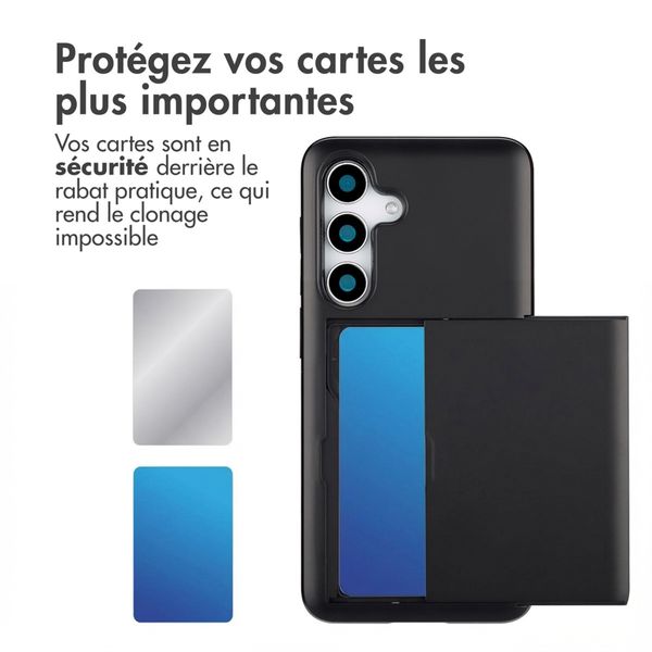 imoshion Coque arrière avec porte-cartes Samsung Galaxy S25 - Noir