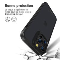 Accezz Coque Givrée Robuste iPhone 14 Pro Max - Noir