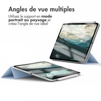 imoshion Magnetic etui de téléphone portefeuille Apple iPad Pro 12.9 (2020/2021/2022) - Bleu clair