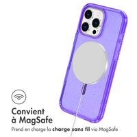 imoshion Coque Pailletée avec MagSafe Apple iPhone 16 Pro Max - Paillettes Violet