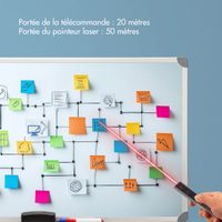 Accezz Clicker de Présentation - Présentateur avec Pointeur Laser - Noir