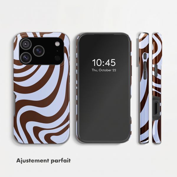 Selencia Coque arrière Vivid Apple iPhone 17 Pro - Dream Swirl Chocolate