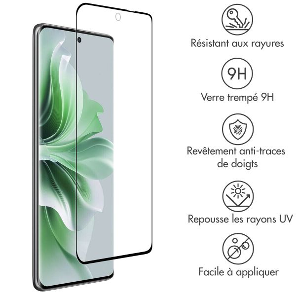 Accezz Protection d'écran en verre trempé Full Cover Oppo Reno 11