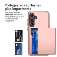 imoshion Coque arrière avec porte-cartes Samsung Galaxy S24 Plus - Rose Dorée