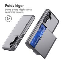 imoshion Coque arrière avec porte-cartes Samsung Galaxy S24 - Gris