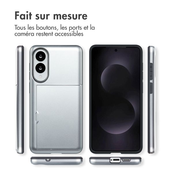 imoshion Coque arrière avec porte-cartes Samsung Galaxy S25 Edge - Gris