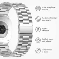 imoshion Bracelet en acier Samsung Galaxy Watch 8 (40/44mm) / Classic (46mm) - Argent