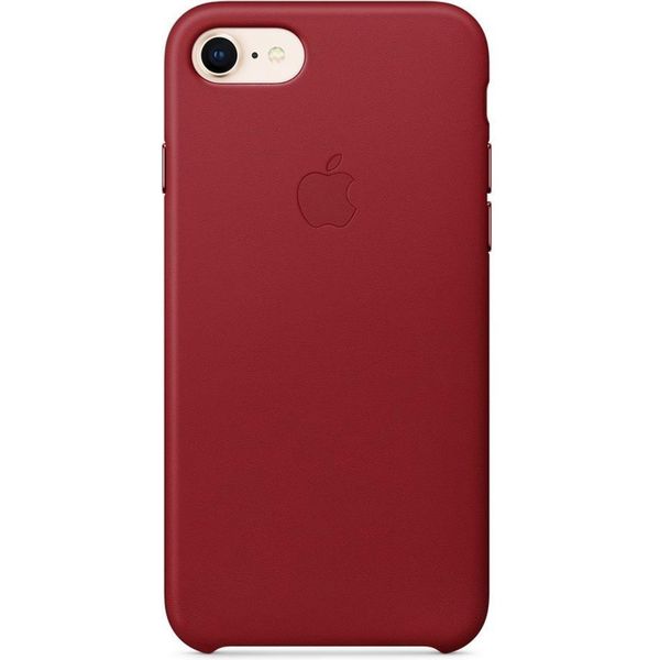 Apple Coque Leather Apple iPhone SE (2022 / 2020) / 8 / 7 - Red
