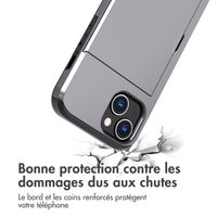 imoshion Coque arrière avec porte-cartes Apple iPhone 15 - Gris