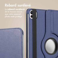 imoshion Coque tablette rotatif à 360° Apple iPad 11 (2025) 11 pouces A16 / iPad 10 (2022) 10.9 pouces - Bleu foncé