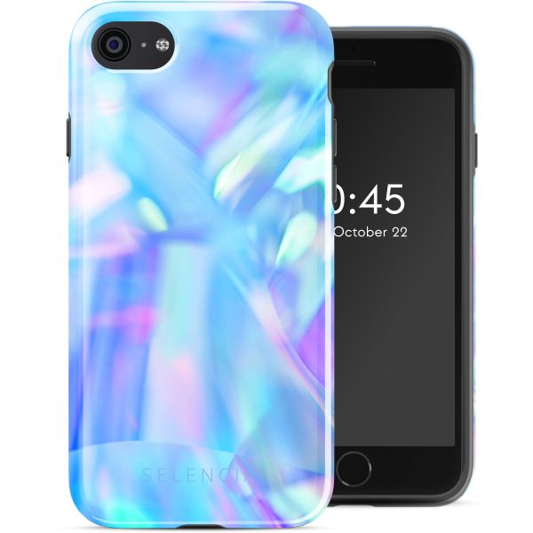 Selencia Coque arrière Vivid Tough iPhone SE (2022 / 2020) / 8 / 7 - Holographic Blue Dream