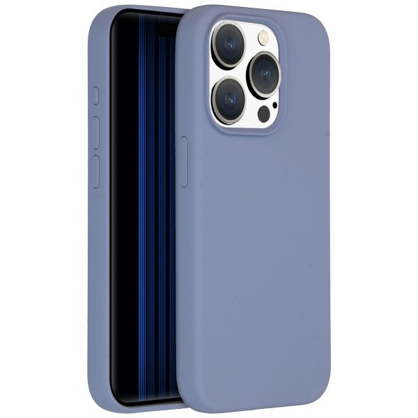 Accezz Coque Liquid Silicone iPhone 15 Pro - Lavender Grey