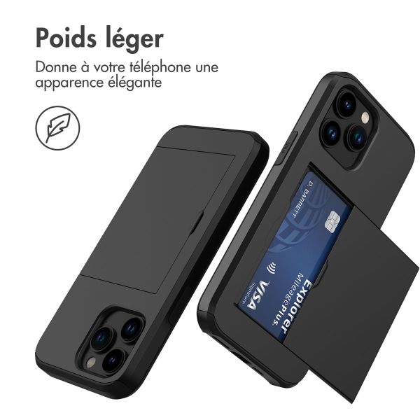 imoshion Coque arrière avec porte-cartes Apple iPhone 14 Pro Max - Noir