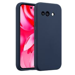Accezz Coque Liquid Silicone Google Pixel 9A - Bleu foncé