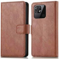 imoshion Étui de télephone portefeuille Xiaomi Redmi 10C - Marron