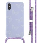 imoshion Coque design en silicone avec cordon iPhone X / Xs - Butterfly