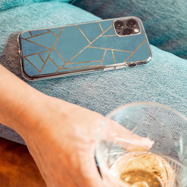 imoshion Coque Design Apple iPhone 12 (Pro) - Blue Graphic
