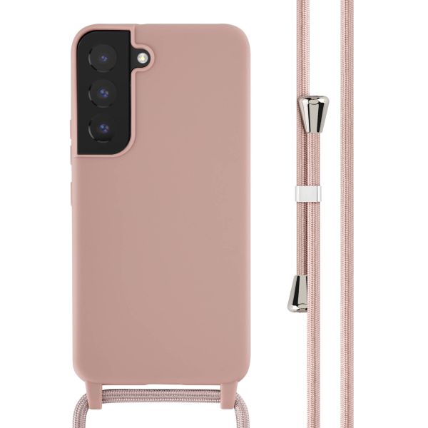 imoshion ﻿Coque en silicone avec cordon Samsung Galaxy S22 - Sand Pink