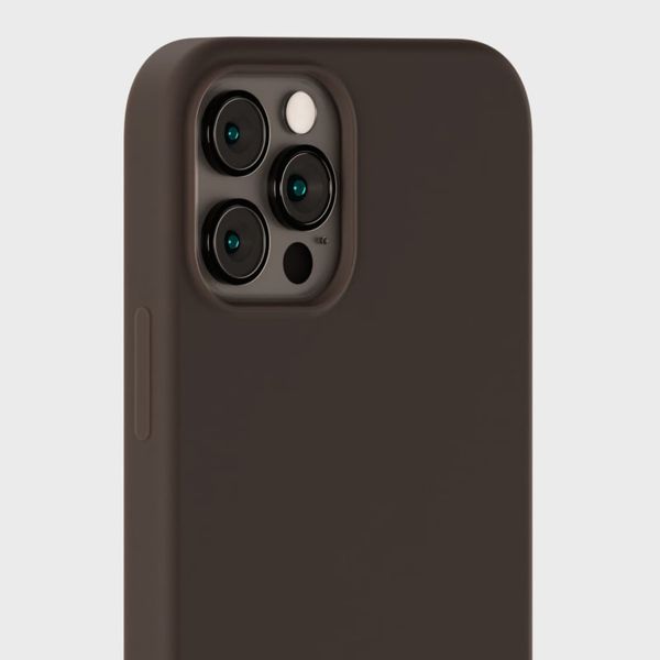 Holdit Coque Silicone Apple iPhone 12 (Pro) - Chocolate