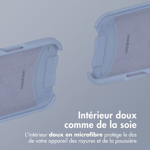 imoshion Coque arrière Color avec cordon amovible et MagSafe Apple iPhone Air - Ash Blue