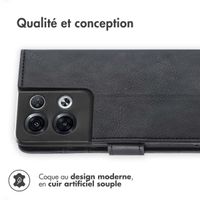 imoshion Étui de téléphone portefeuille Luxe Oppo Reno 8 Pro 5G - Noir