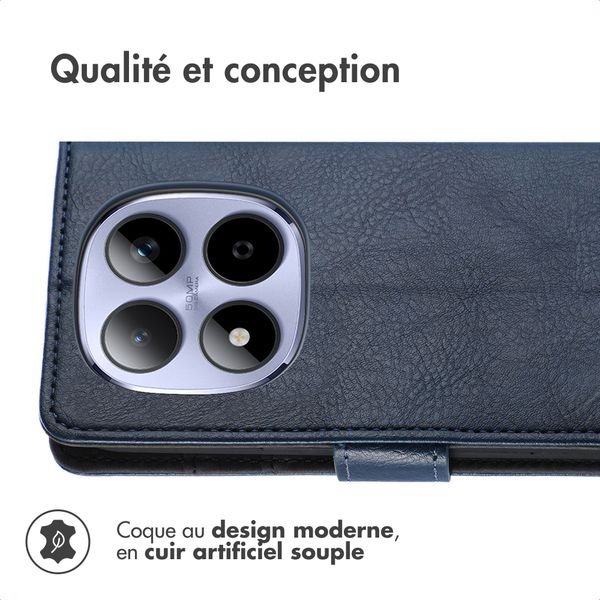 imoshion Étui de télephone portefeuille de luxe Xiaomi Redmi Note 15 (4G) - Bleu foncé