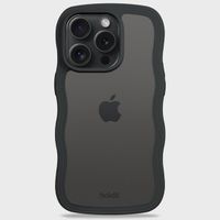 Holdit Coque Wavy iPhone 14 Pro - Black / Transparent