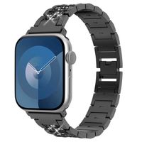 Selencia Bracelet à maillons scintillants Apple Watch Series 1 t/m 9 / SE (38/40/41 mm) | Series 10 / 11 (42 mm) - Noir