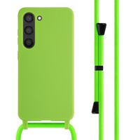 imoshion ﻿Coque en silicone avec cordon Samsung Galaxy S23 - Vert Fluo