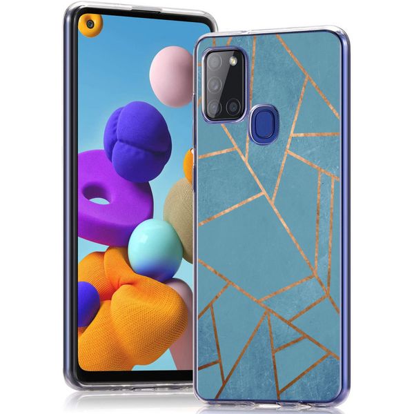 imoshion Coque Design Samsung Galaxy A21s - Blue Graphic