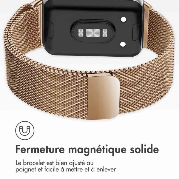 imoshion Bracelet magnétique milanais Samsung Galaxy Fit 3 - Rose Dorée