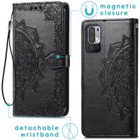 imoshion Etui de télephone Mandala Xiaomi Redmi Note 10 (5G) - Noir