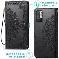 imoshion Etui de téléphone Mandala Xiaomi Redmi Note 10 (5G) - Noir