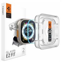 Spigen Protection d'écran EZ FIT Glas.tR avec applicateur Apple Watch Ultra - 49 mm - Transparent
