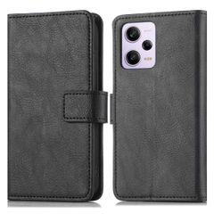 imoshion Etui de téléphone portefeuille Luxe Xiaomi Redmi Note 12 Pro - Noir