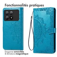 imoshion Etui de télephone Mandala Xiaomi Poco X6 Pro - Turquoise