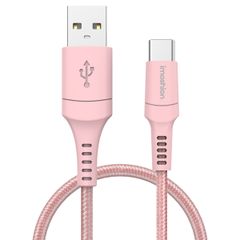 imoshion Braided USB-C vers câble USB - 1 mètre - Rose