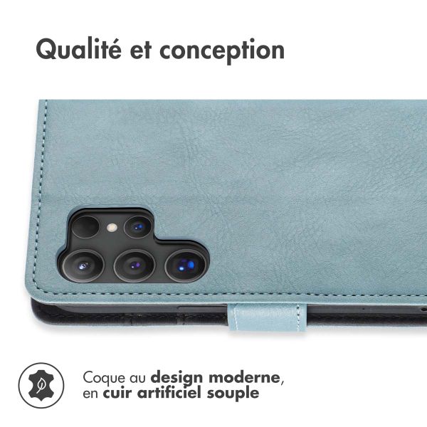 imoshion Étui de télephone portefeuille Samsung Galaxy S24 Ultra - Bleu clair