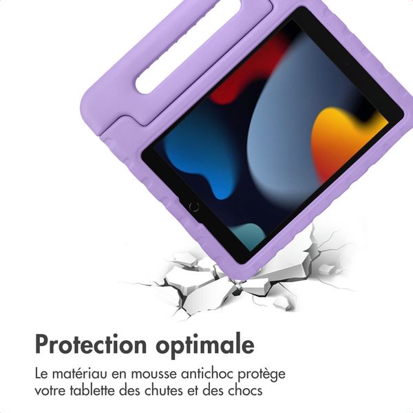 imoshion Coque kidsproof avec poignée Apple iPad 9 (2021) 10.2 pouces / iPad 8 (2020) 10.2 pouces / iPad 7 (2019) 10.2 pouces - Lila