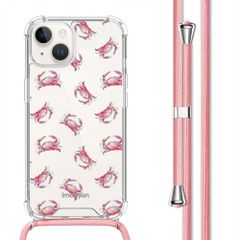 imoshion Coque Design avec cordon Apple iPhone 15 - Crab Watercolor