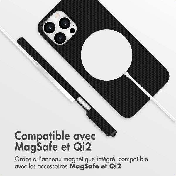 Accezz Coque Kevlar MagSafe Apple iPhone 14 Pro Max - Noir