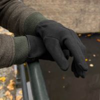 Selencia Gants Tactiles Effet Daim - Homme - Taille L - Noir