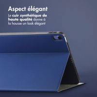 Accezz Coque tablette Classic Apple iPad Mini 7 (2024) / iPad Mini 6 (2021) - Bleu foncé